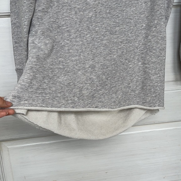 GANT RUGGER Grey with wrap and raw hem sweatshirt - Picture 6 of 7
